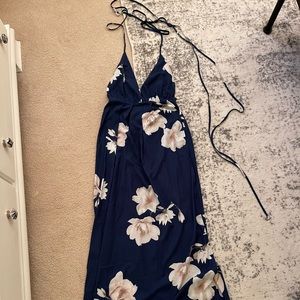 Navy maxi dress - showpo